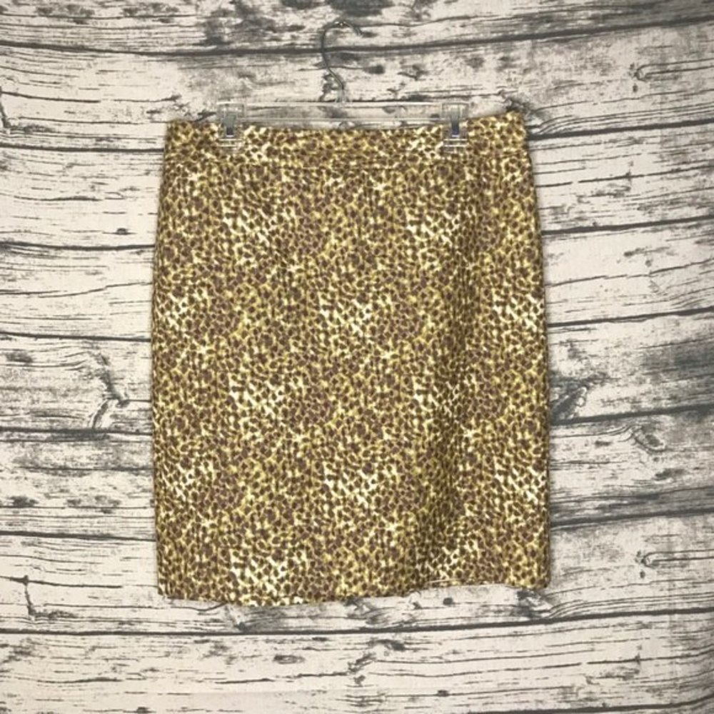 Ann Taylor LOFT Animal Print Skirt Size 12